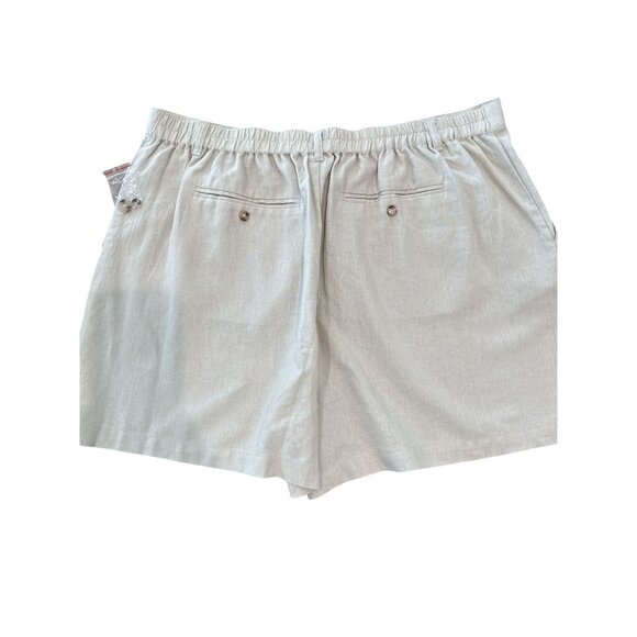 Women's Time & Tru Linen Blend Shorts, size XXL / 20 - Picture 4 of 12